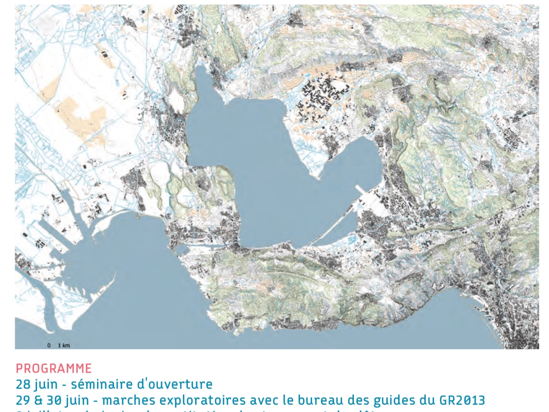 Agrandir l'image - fenêtre modale - Affiche du Workshop "Ressourcer l’étang de Berre. Quels paysages en 2050 ?"