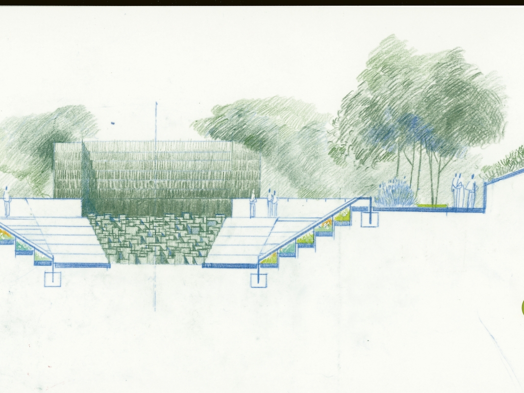 Agrandir l'image - fenêtre modale - Coupe réalisée pour le parc André Citroën, Paris 15e.