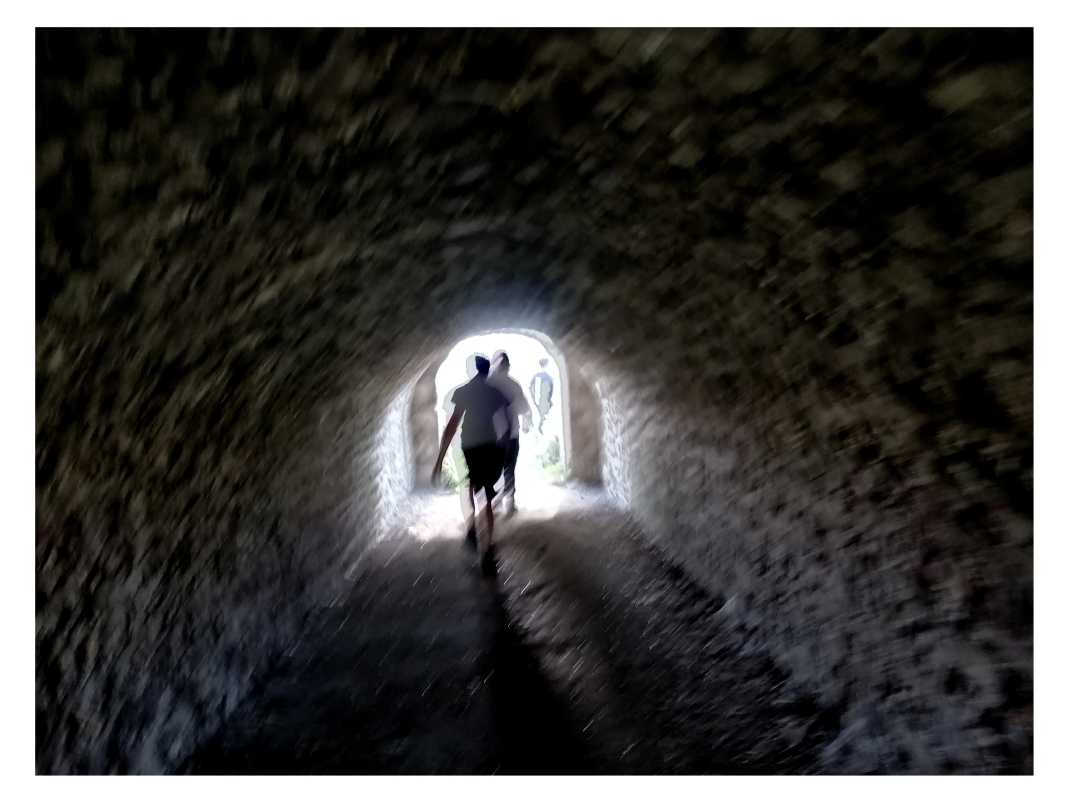 Agrandir l'image - fenêtre modale - Voûte vers le 2e des Onze, « Photographier le paysage au Potager du Roi », collège Saint-Exupéry (Vélizy-Villacoublay), octobre 2022.