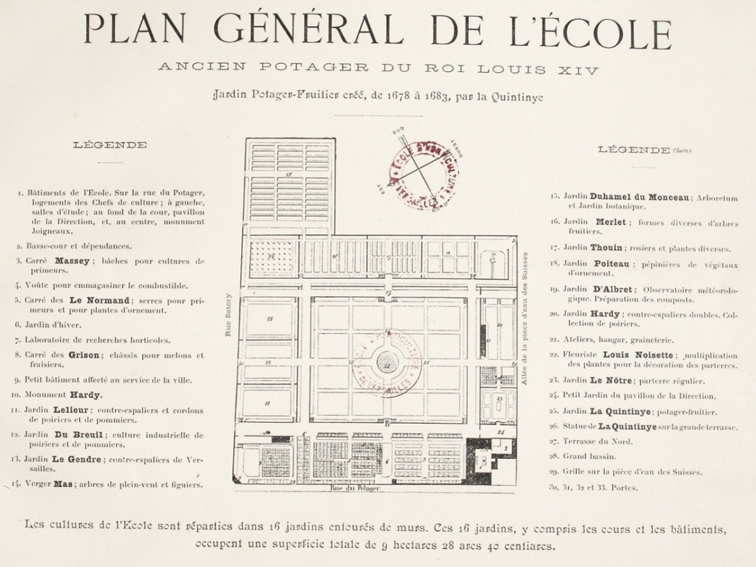 Agrandir l'image - fenêtre modale - Circa 1900. Plan général de l’École nationale d’horticulture.