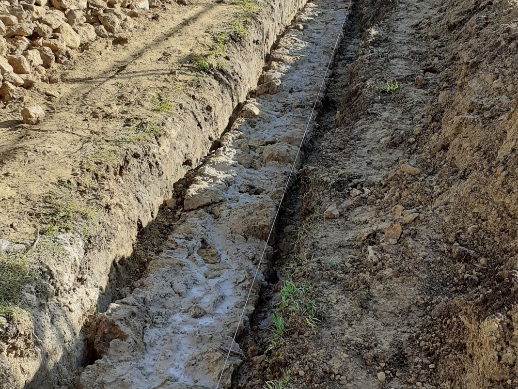 Agrandir l'image - fenêtre modale - Installation des nouvelles fondations du mur M15.