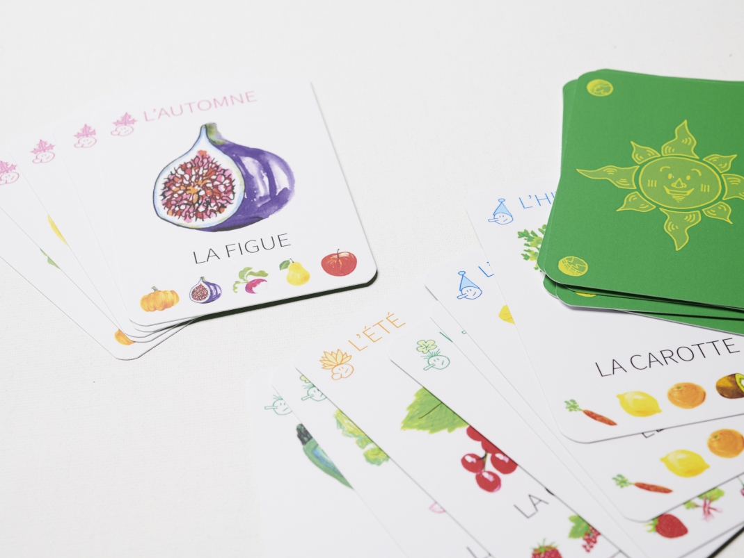 Agrandir l'image - fenêtre modale - Cartes fruits et légumes de la mallette.