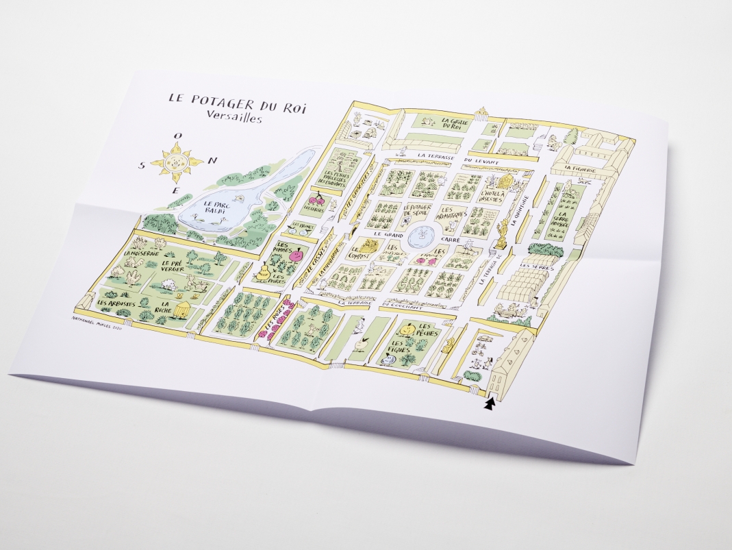 Agrandir l'image - fenêtre modale - La carte du Potager du Roi.