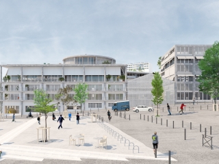 Agrandir l'image - fenêtre modale - Vue extérieure du futur bâtiment.