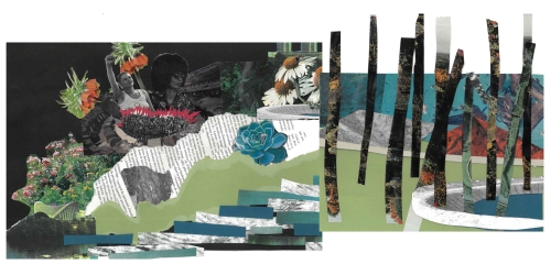 Agrandir l'image - fenêtre modale - Collage réalisé par une étudiante