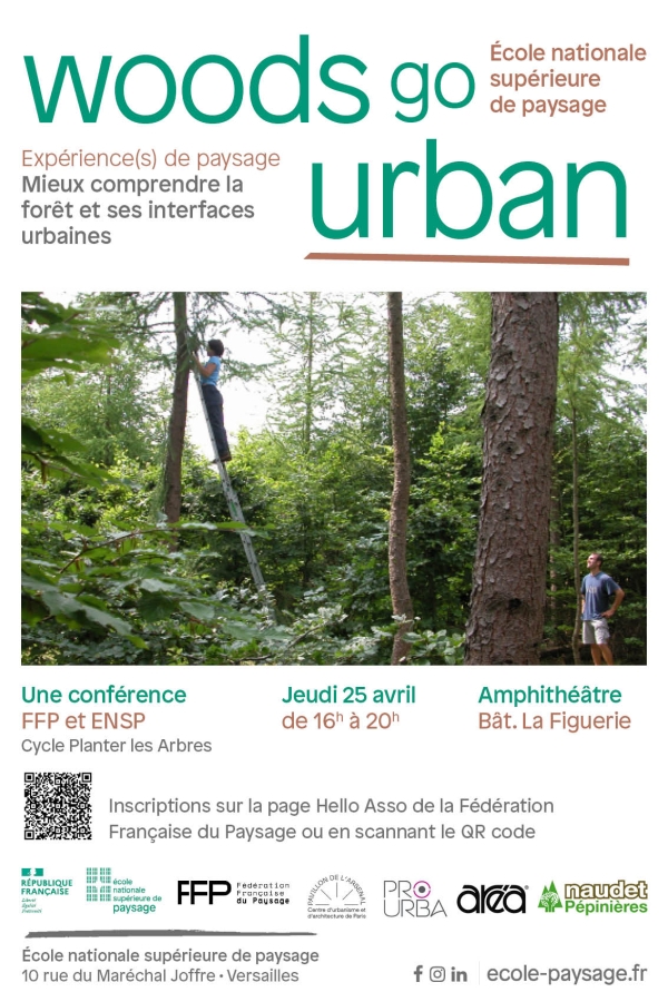 Agrandir l'image - fenêtre modale - Affiche de la conférence Woods go urban